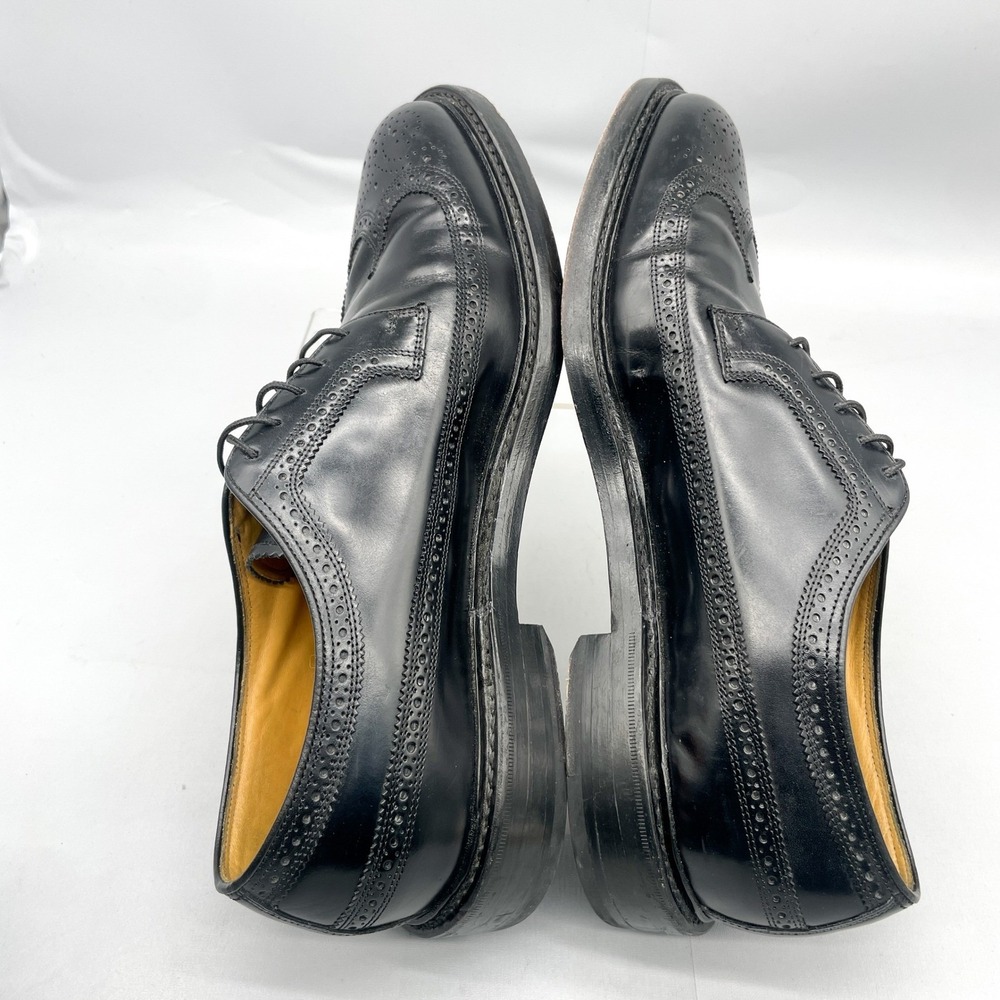 Florsheim Imperial Mens 12 Black Leather Wingtip Oxford Brogue Derby Dress Shoes